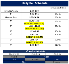 23-24 Bell Schedule