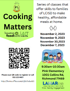 Cooking Matters Flyer